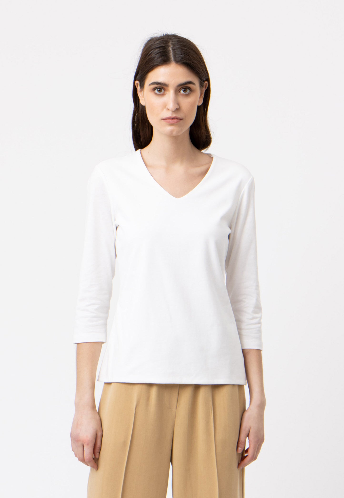 Chemise col V, modèle Mara