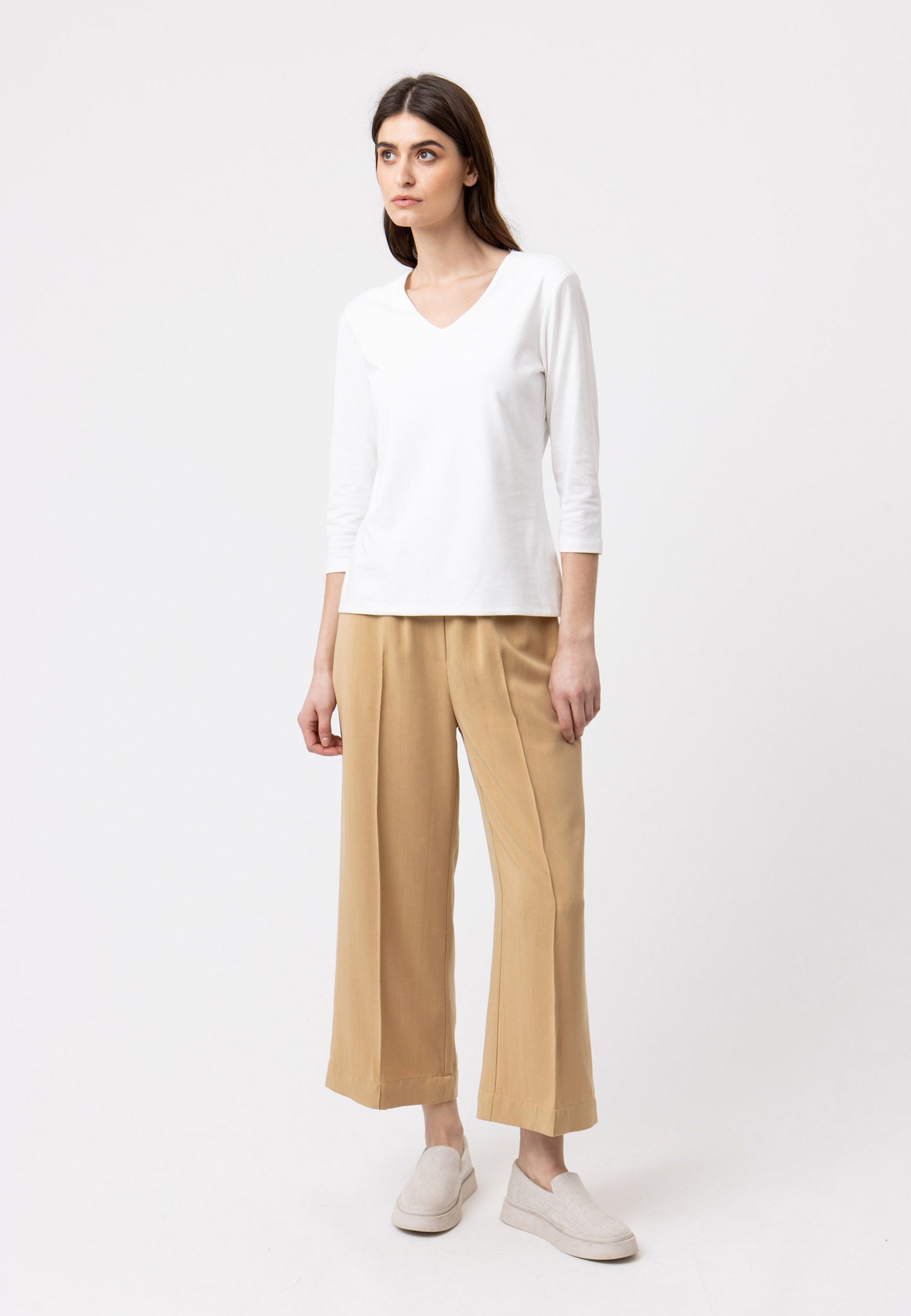 Chemise col V, modèle Mara
