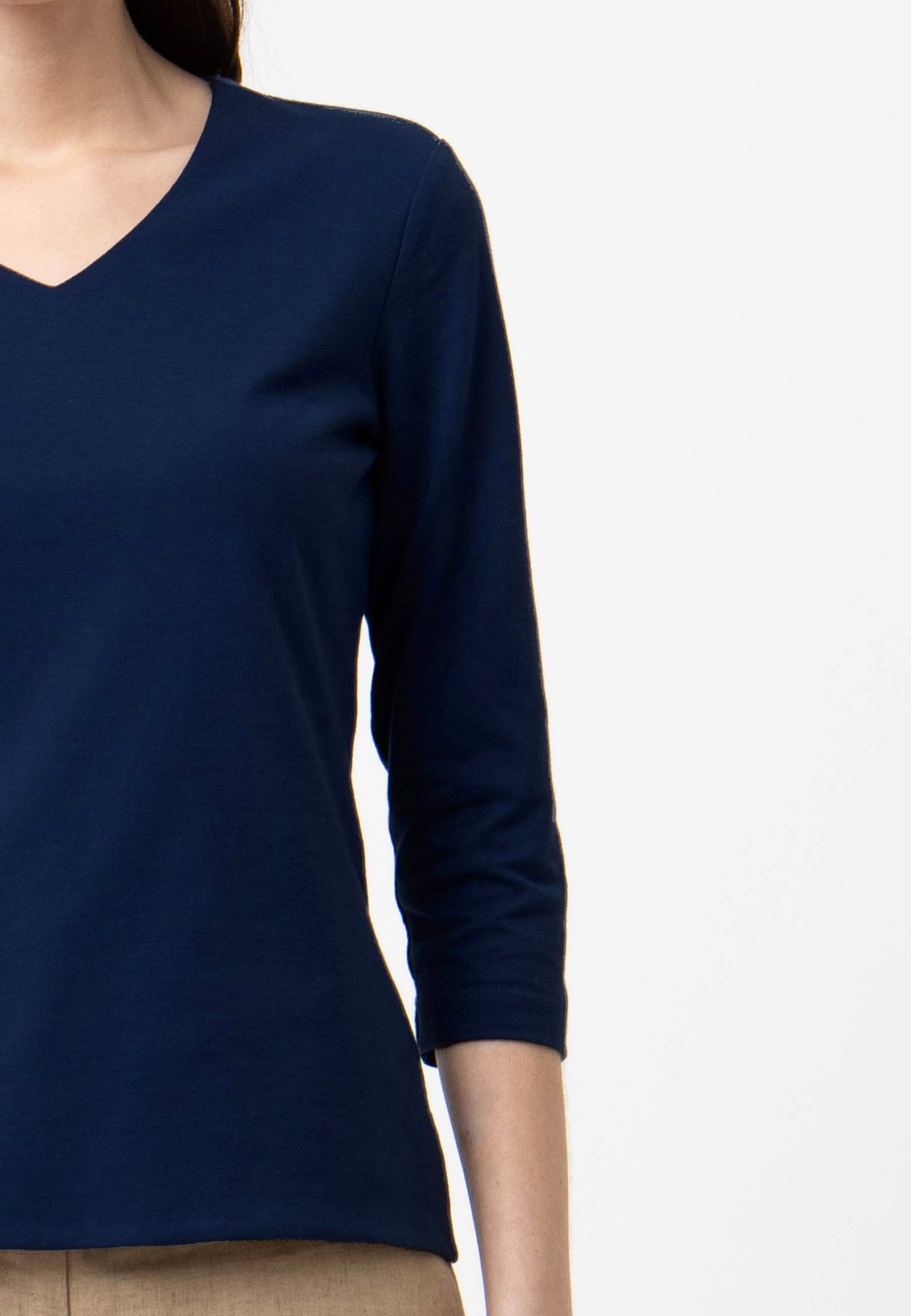 Chemise col V, modèle Mara