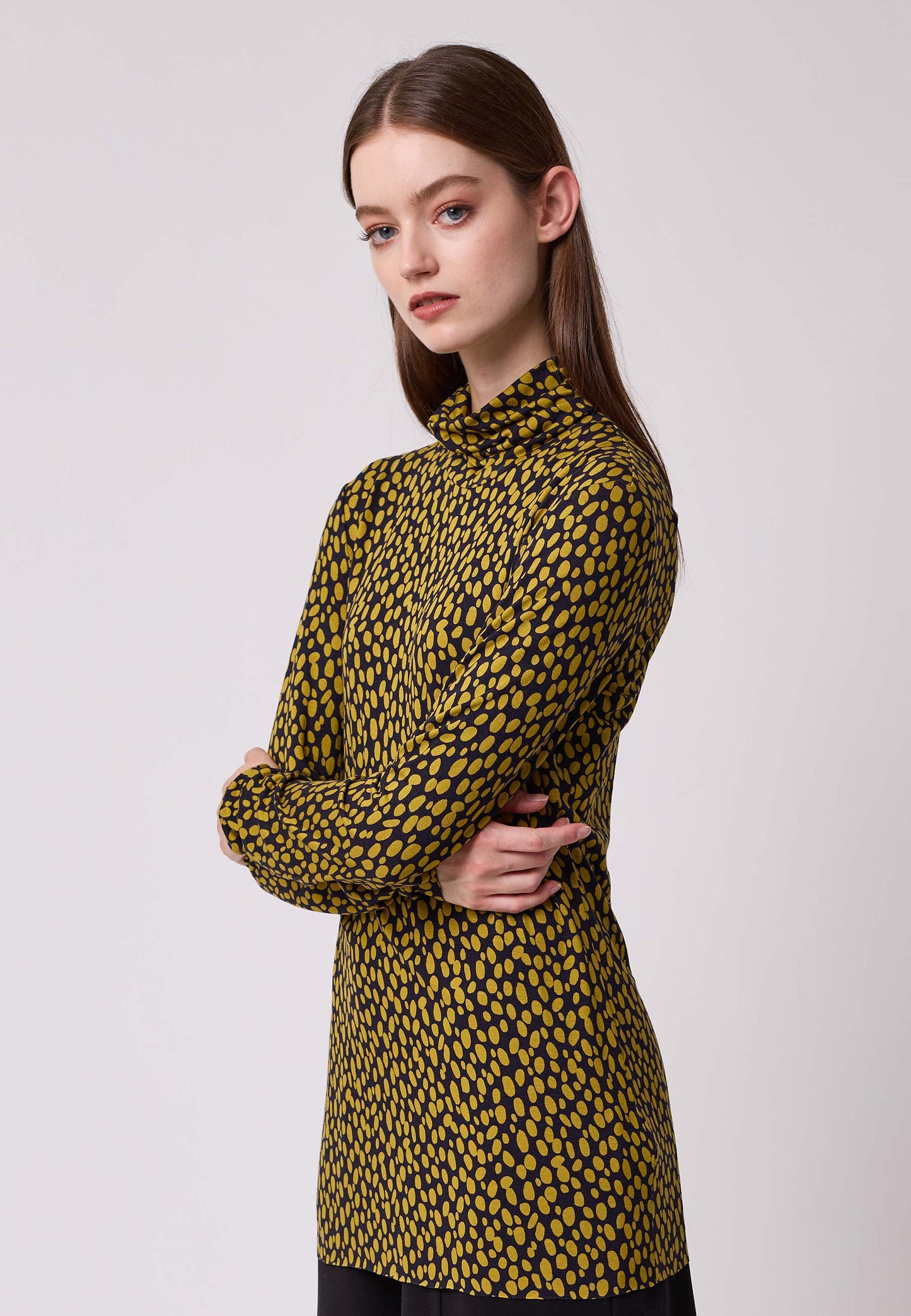 Roll-neck sweater, model Anna