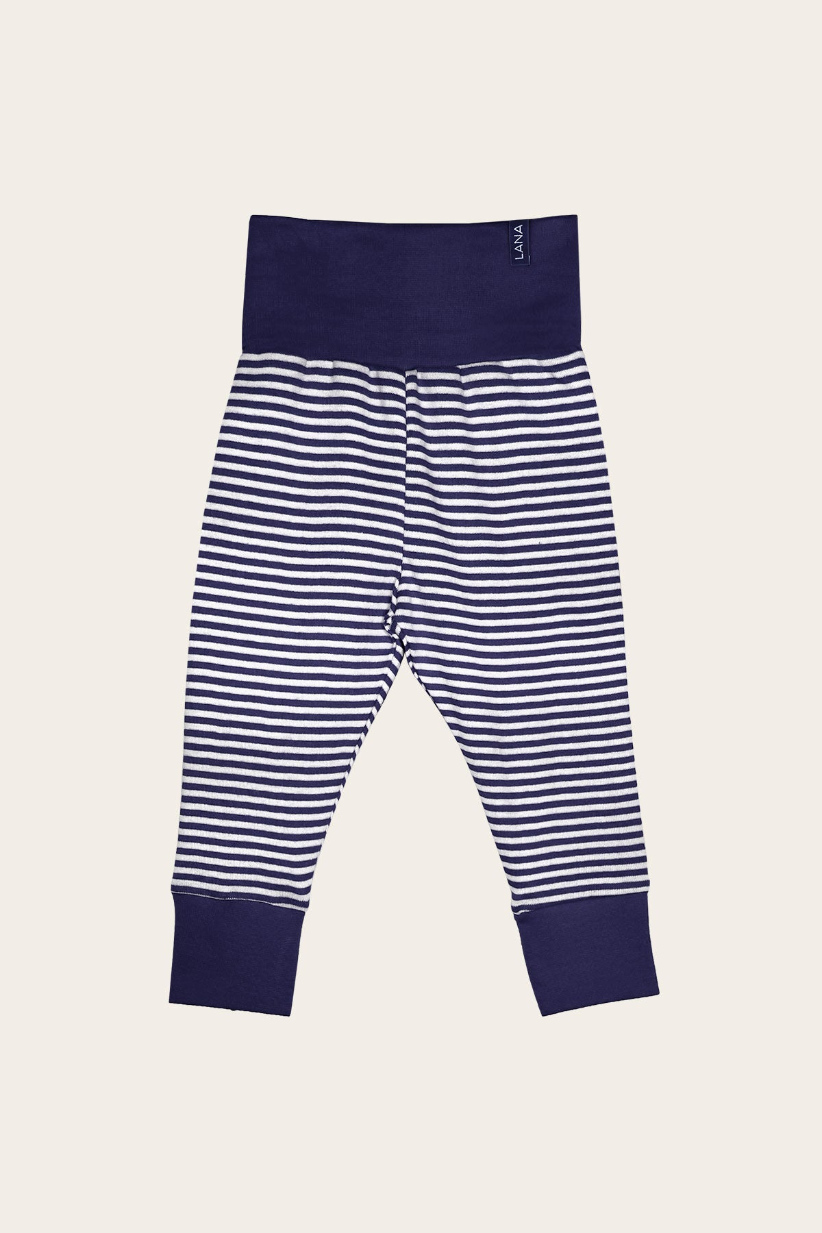 Hose, Modell Merle , marine - ecru , Baby Hose , LANA Organic - Moderne ökologische Kleidung