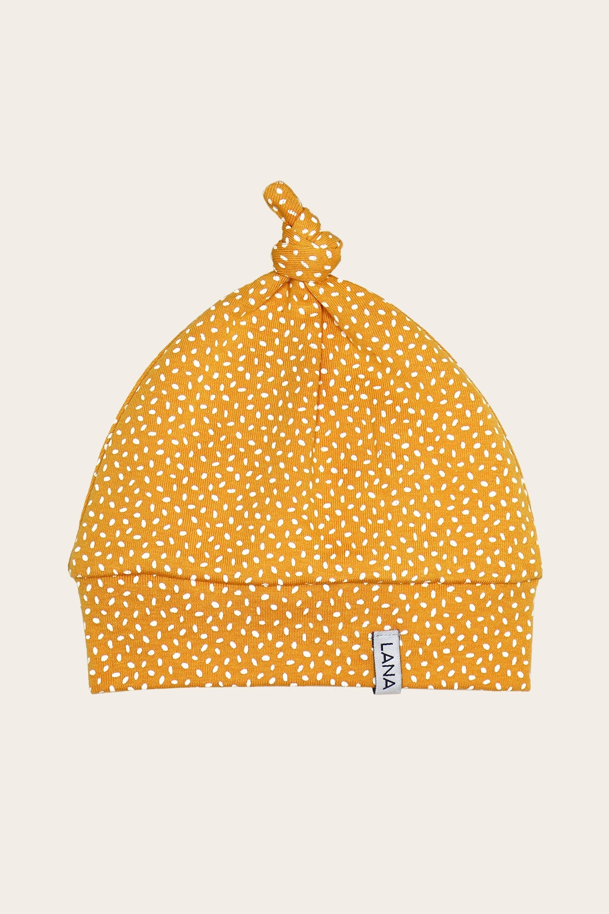 Mütze, Modell Kim , Paula sonnengelb , Baby Mütze , LANA Organic - Moderne ökologische Kleidung
