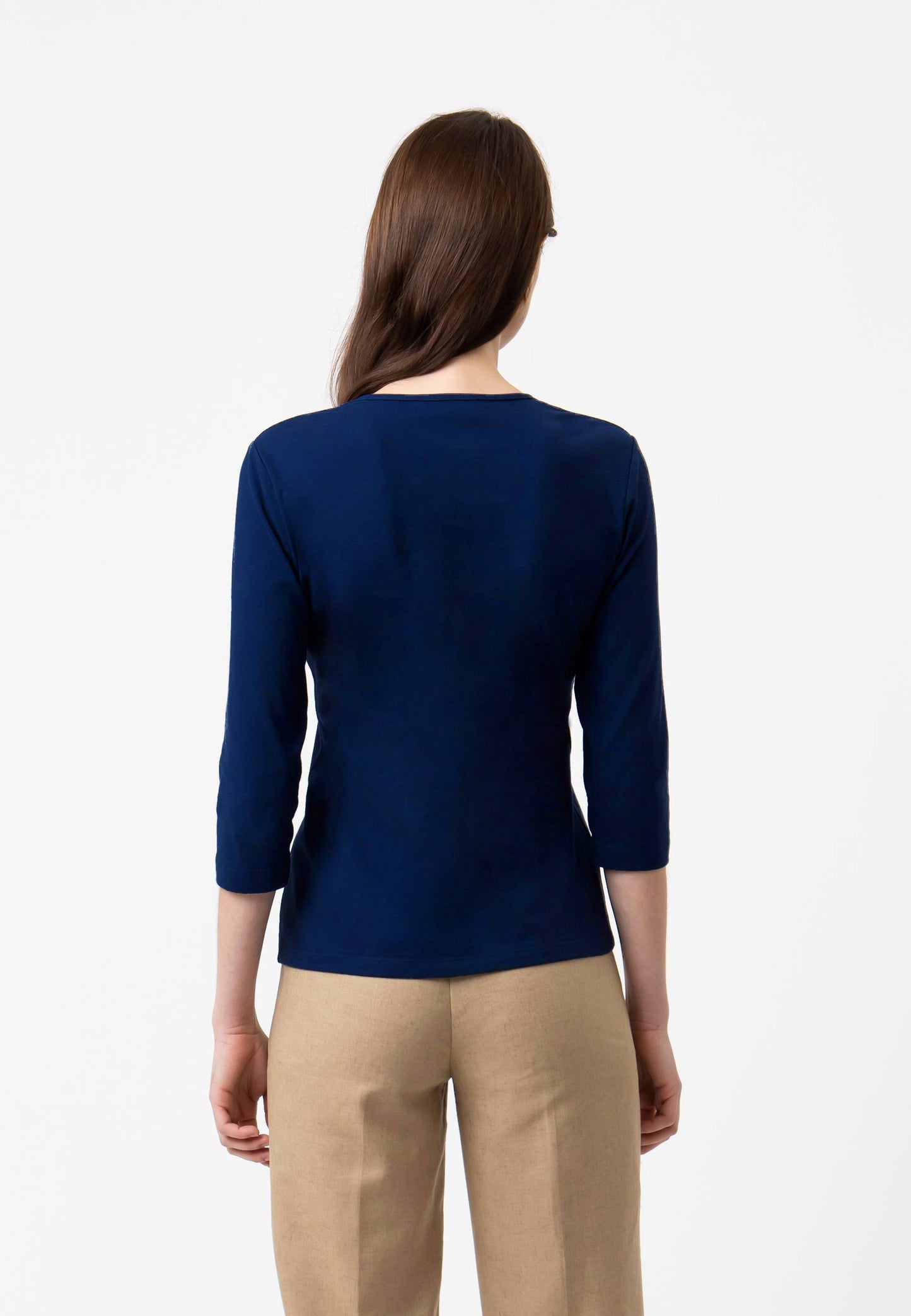 Chemise col V, modèle Mara