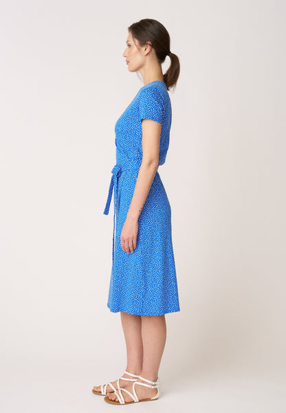 Wrap dress, model Claire