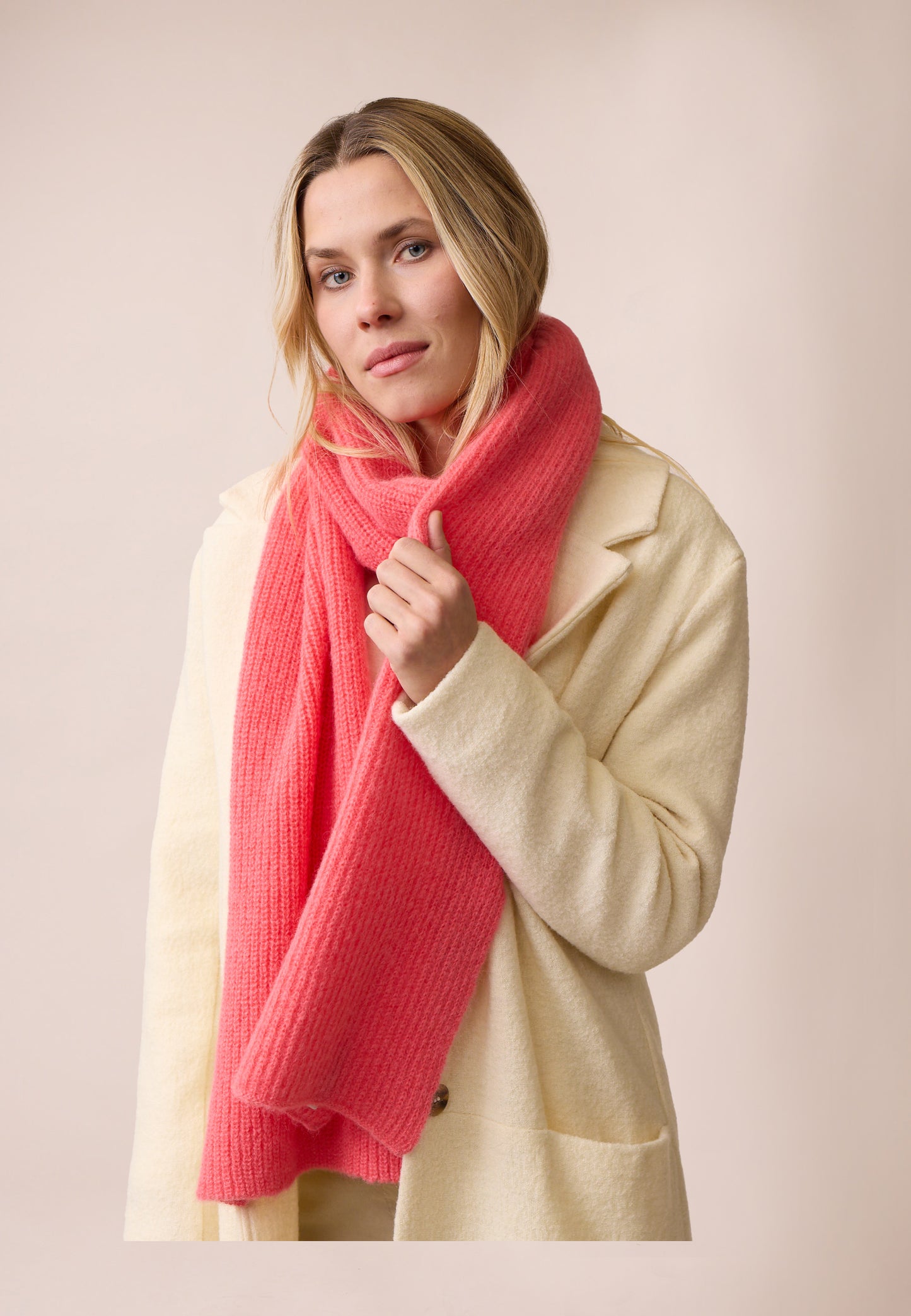 Schal Solange , sunkist coral E , Accessoire , LANA Organic - Bio, Nachhaltig & Fair seit 1987