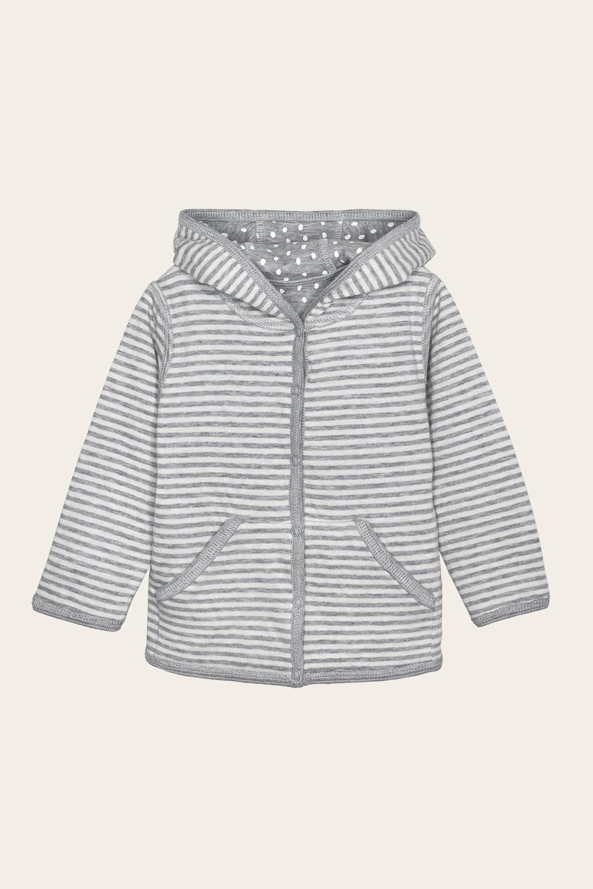 Reversible hooded jacket, model Momo