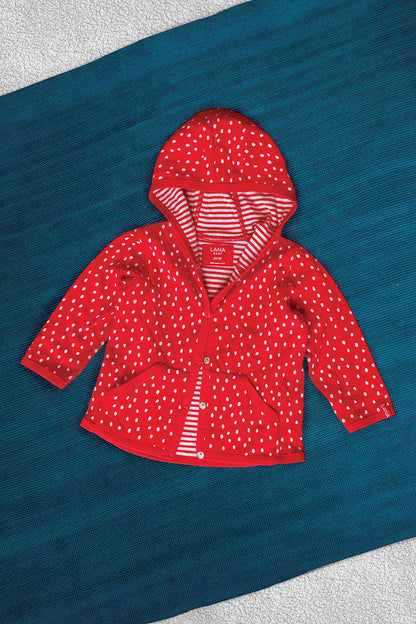 Reversible hooded jacket, model Momo
