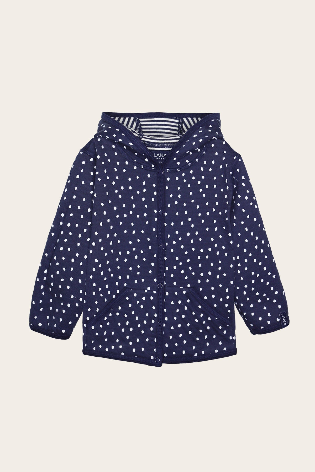 Reversible hooded jacket, model Momo