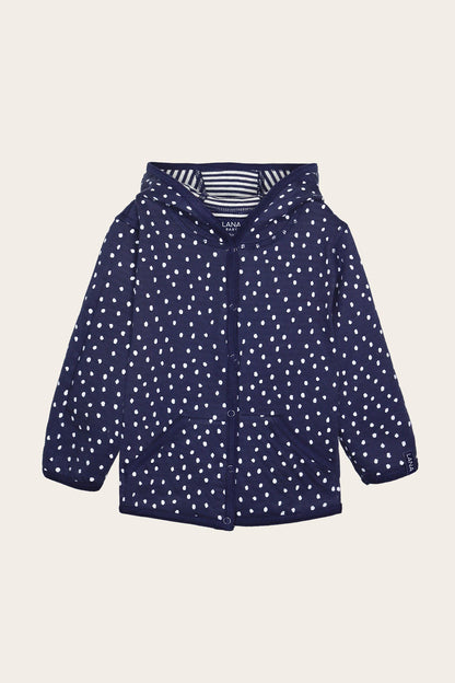 Reversible hooded jacket, model Momo