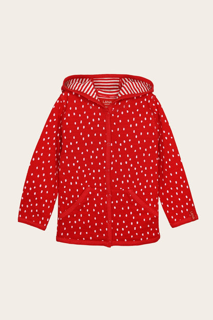 Reversible hooded jacket, model Momo